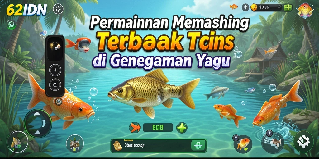 Tampilan gameplay 62IDN yang menakjubkan saat memancing ikan.