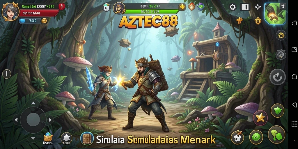 Tangkapan layar gameplay menampilkan dunia Aztec yang kaya dan mendetail.