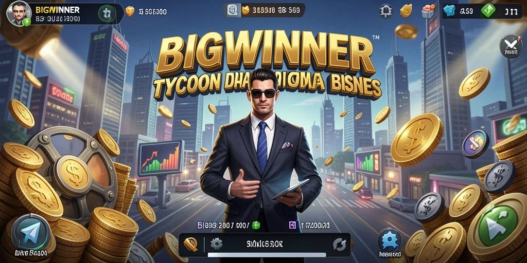 Tampilan gameplay <strong>BIGWINNER</strong> yang menarik dan realistis dalam pengelolaan bisnis.