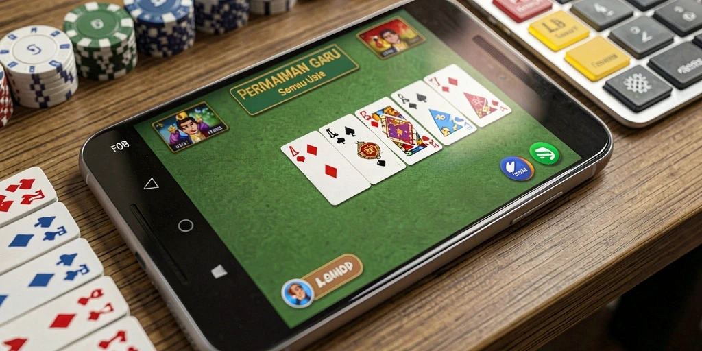 Screenshot gameplay Gaple yang menarik dan menantang.