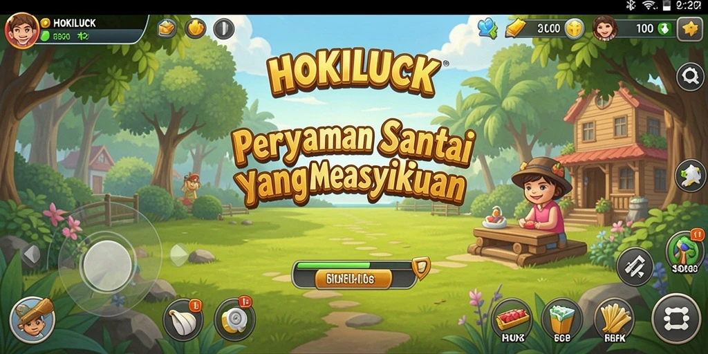 Tampilan gameplay HOKILUCK yang ceria dan menarik