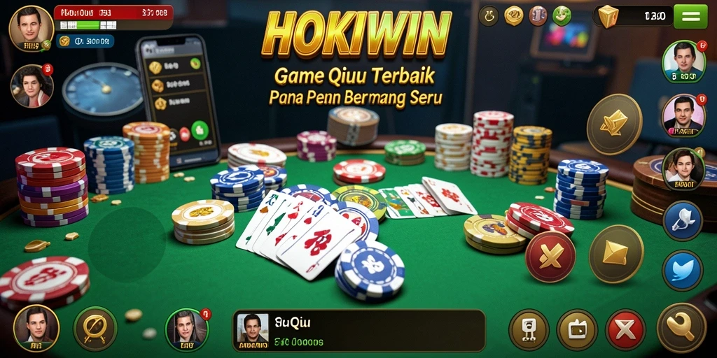 Tampilan screenshot dari gameplay seru HOKIWIN yang menghadirkan pengalaman QiuQiu terbaik.