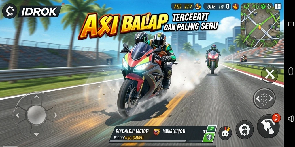 Gameplay seru dan adrenalin tinggi dari balap motor.