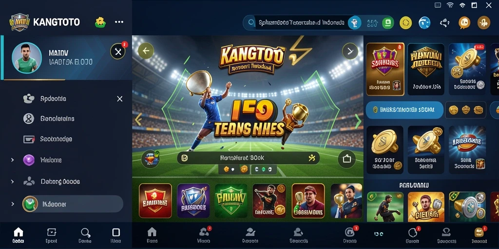 Tampilan menarik dengan fitur taruhan olahraga dalam KANGTOTO.