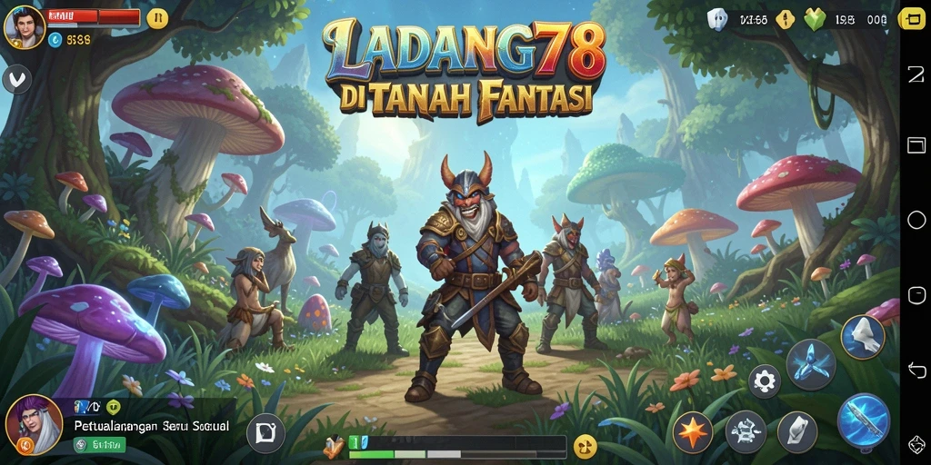 Tampilan gameplay menakjubkan di LADANG78 dengan aksi RPG seru.