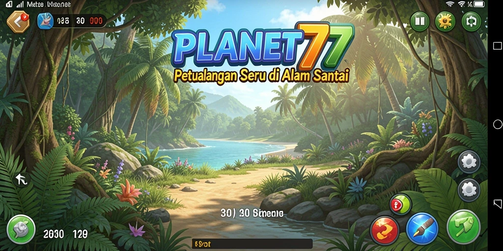 Screenshot gameplay PLANET77 menampilkan keseruan petualangan santai.