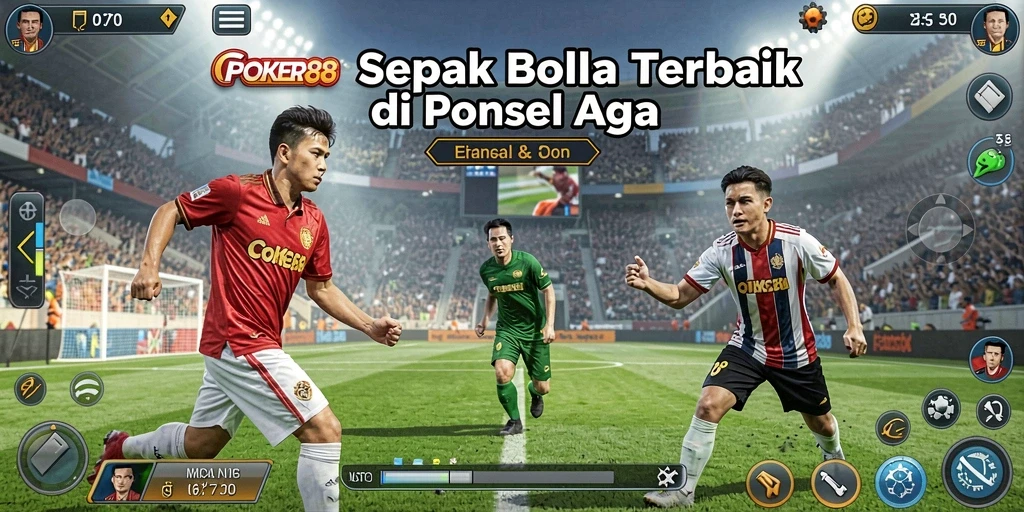 Tampilan memukau dari gameplay sepak bola di POKER88.