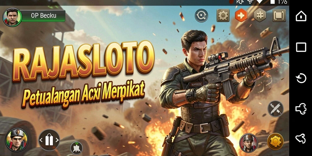 Screenshot gameplay menampilkan aksi seru di RAJASLOTO.
