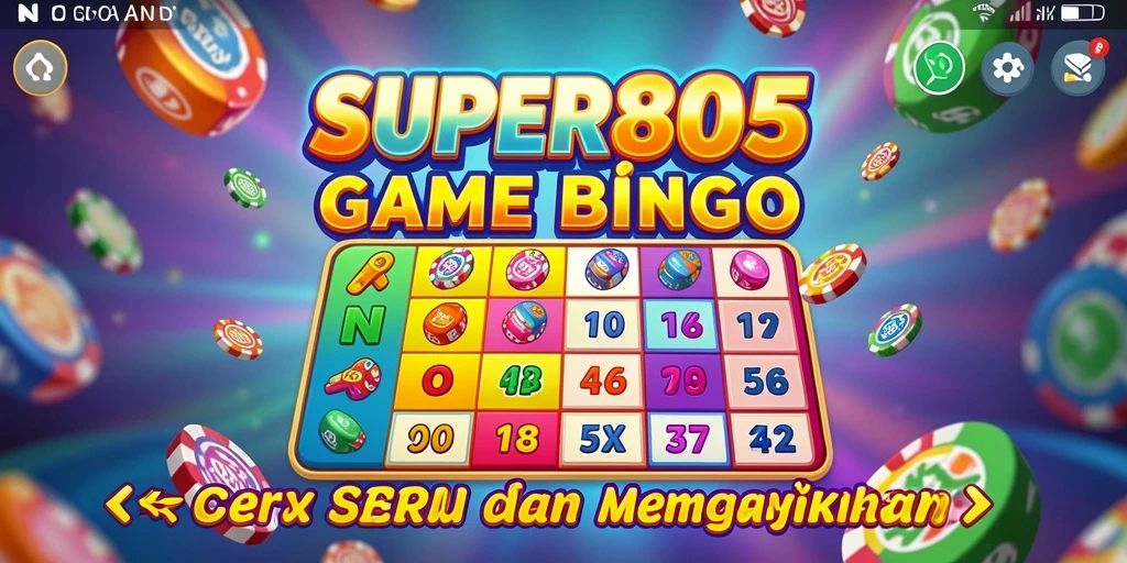 Tampilan utama gameplay Bingo SUPER805 yang mengasyikkan.